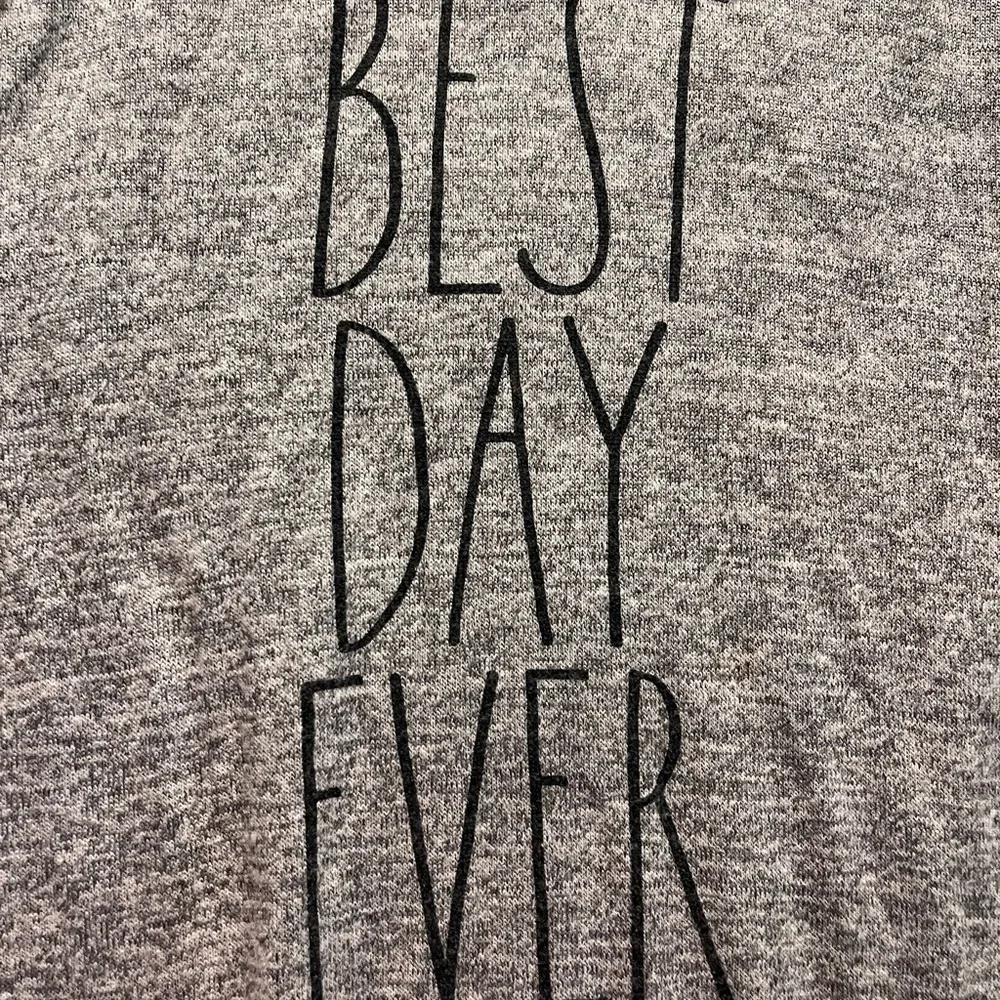 Rae Dunn Gray nightgown best day ever - Picture 2 of 4